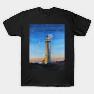 Lighthouse at Night T-Shirt